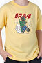 Live Brave Printed Boy's Short Sleeve T-Shirt - 3