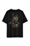 Unisex Golden Jaguar Black Panther Movie Oversize T-Shirt - Back Front Printed