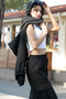 3-Piece Hooded Sleeveless Zip-Up Jacket & Sling Crop & Double Cargo Pocket Pipe Leg Bottom/ Bottom-Top Set - 4