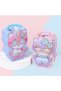 Cool Cat Metal Piggy Bank with Bag and Lock, Blue, 16X12- - 3
