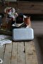 Women's Silver Glitter Texture Clip Detailed Evening Dress Hand Shoulder Bag