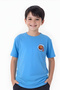 Burning Ball Printed Boy's Short Sleeve T-Shirt