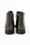 Genuine Leather Zippered Brown Boots - 5