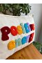 Positive Energy Punch Embroidered Cotton Fabric Throw Pillow Cover - 30*50cm - Punch Embroidered Pillow Cover - 3