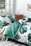 طقم غطاء لحاف سهل الكي لشخص واحد Monstera Green