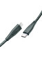 كابل Ravpower RP-CB1018 Type-C إلى Lightning بطول 2 متر من النايلون باللون الأسود - 2
