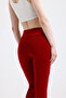Women's Burgundy Scuba Tights