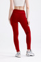 Women's Burgundy Scuba Tights - 5