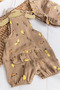 Frilly Hat Summer Muslin Baby Girl Jumpsuit - 3