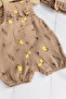 Frilly Hat Summer Muslin Baby Girl Jumpsuit - 4