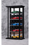 Diecast Diorama 1:64 - حامل عرض Hotwheels مكون من 5 قطع، تصميم فضي، جراج مع أرفف