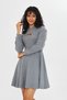 Women's Smoked Color Hooded Bolero Volenes Zero Sleeve Dress Suit - 3