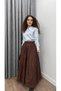 Kraş Premium Skirt -Brown