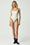 Ivana Women's Slim Fit Ecru Bodysuit - 2
