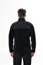 Men's Black Full Zipper Waterproof Softshell Garnished Fleece Jacket - 5