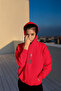 Love Printed Women's Cotton with Long Sleeve Sharton 3 Threads Hooded Sweatshirt - 3