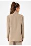 Double-Breasted Closure Oversize Blazer Jacket - 8