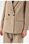 Double-Breasted Closure Oversize Blazer Jacket - 7