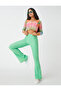 Flared Leg Trousers with Slits