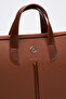 حقيبة كمبيوتر محمول ماك بوك اير برو مقاس 13 و14 بوصة باللون البني - 6