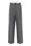 Women's High Waist Pleated Striped Trousers - 7