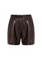 Faux Leather Shorts - 6