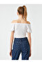 Gathered Crop T-Shirt - 4