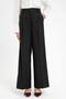 Women's High Waist Pleated Striped Trousers
