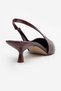 Rodney Burgundy Patterned Rubber Detailed Women's Heeled Shoes - 8