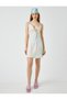 Rochie mini cu bretele cu model batik - 3