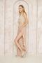 Women's Beige Authentic Elastic Waist Slit Casual Shalwar Skirt Bohemian Trousers 3635358 - 7