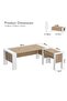 Moderno A01 L-Shaped Workstation Executive Desk with 2 Drawers for Office-Light Imperia - 2