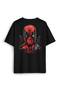 Marvel Deadpool Hulk Iron Man Movie - Back Front Printed Unisex Oversize T-Shirt - 2