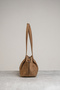 Beige Suede Women's Bag - Double Handle, Model 8225 - 3