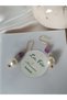 Natural Stone & Glass Pearl & Gold Detail Earring - 3