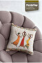 African Art Motifs Patterned 4-Piece Digital Printed Decorative Throw Pillow Cover 43 X 43 cm Beige - 3