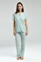 Summer Pajama Set with Pockets, Shirt Neck, Button, Short Sleeve, Box