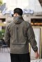 Rotta Zipper Detailed Pocket Water Repellent Slim Fit Men's Rain Coat - 4