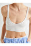 Crop Athlete Thick Strap U-Neck Ribbed - 7