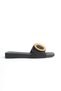 Women's Straw Daily Straw Buckle Detailed Slippers Nature Black - 3