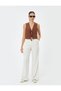 Linen Crop Vest - Bow Tie and Lined - 2