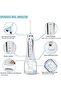 Cordless Water Flosser, 5 Modes, 6 Tips, 300ML Tank, Rechargeable Oral Irrigator (White-H6) - 5