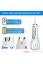Cordless Water Flosser, 5 Modes, 6 Tips, 300ML Tank, Rechargeable Oral Irrigator (White-H6) - 4