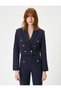 Short Blazer Jacket Double Breasted Buttoned - 3