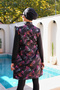 Quick Drying Parachute Fabric Zippered Gilet Model Closed Hijab Swimsuit 3867 - 5