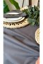 Aura Ruffled Round Tablecloth Smoked - 5