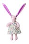 Imported Fabric Cute Rabbit Plush Toy with Long Ears Colorful Clothes Sleep & Playmate 30 Cm.
