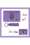 Purple Violet, to Those Who Live through Songs, Special Design Wallet and Keychain Set, Souvenir for Whom She Valued