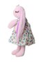 Imported Fabric Cute Rabbit Plush Toy with Long Ears Colorful Clothes Sleep & Playmate 30 Cm. - 5
