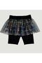 Girl's Tulle Biker Tights 0962 - 3